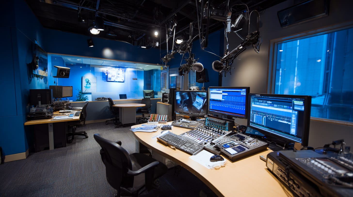 Broadcast media control room